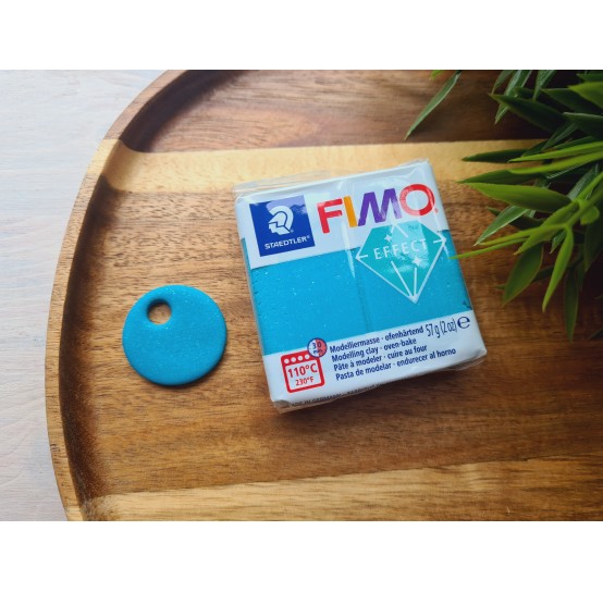 FIMO Effect, turquoise (galaxy), Nr.392, 57g (2oz), oven-hardening polymer clay, STAEDTLER