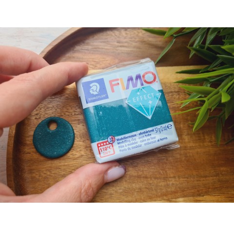 FIMO Effect, green (galaxy), Nr.562, 57g (2oz), oven-hardening polymer clay, STAEDTLER