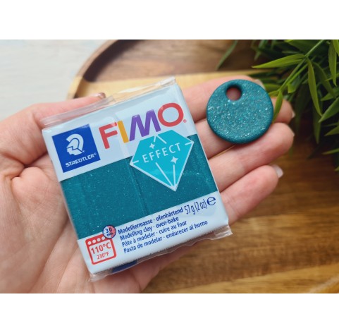 FIMO Effect, green (galaxy), Nr.562, 57g (2oz), oven-hardening polymer clay, STAEDTLER