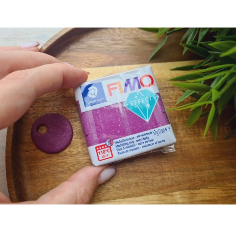 FIMO Effect, purple (galaxy), Nr.602, 57g (2oz), oven-hardening polymer clay, STAEDTLER