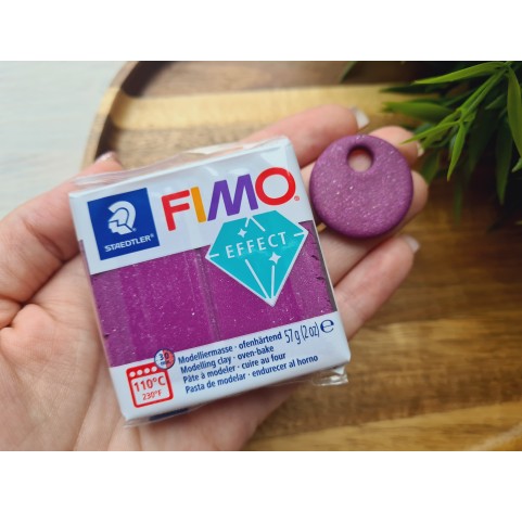 FIMO Effect, purple (galaxy), Nr.602, 57g (2oz), oven-hardening polymer clay, STAEDTLER