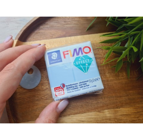 FIMO Effect, blue ice quartz (gemstone), Nr.306, 57g (2oz), oven-hardening polymer clay, STAEDTLER