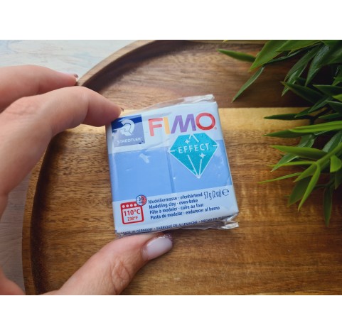 FIMO Effect, agate blue (gemstone), Nr.386, 57g (2oz), oven-hardening polymer clay, STAEDTLER