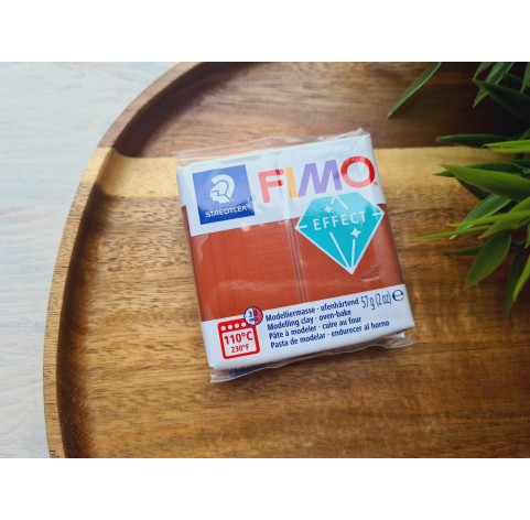 FIMO Effect, copper (metallic), Nr. 27, 57g (2oz), oven-hardening polymer clay, STAEDTLER