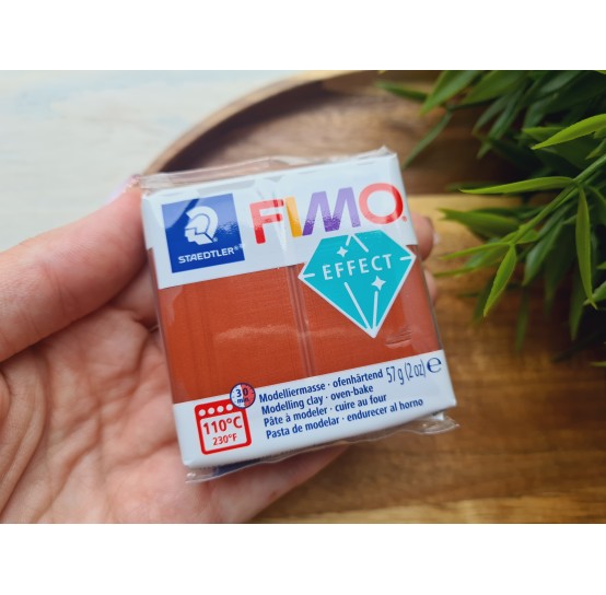 FIMO Effect, copper (metallic), Nr. 27, 57g (2oz), oven-hardening polymer clay, STAEDTLER