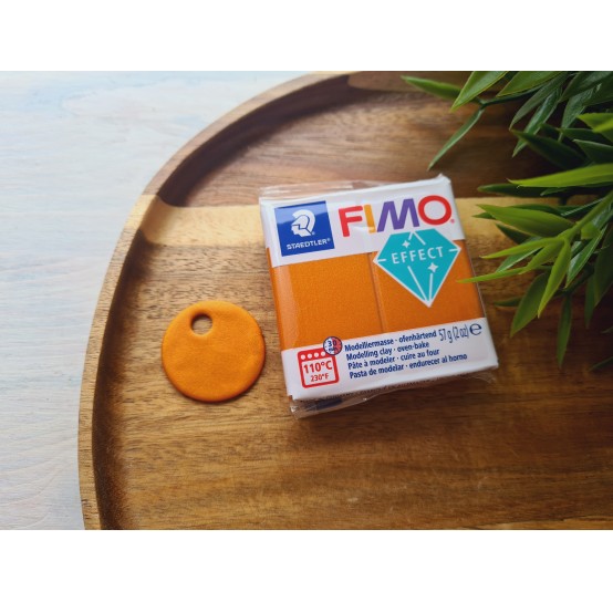 FIMO Effect, metallic orange (metallic), Nr.41, 57g (2oz), oven-hardening polymer clay, STAEDTLER