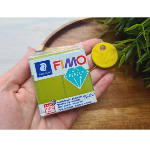 FIMO Effect, metallic green (metallic), Nr.51, 57g (2oz), oven-hardening polymer clay, STAEDTLER