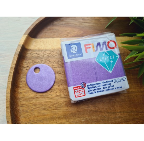 FIMO Effect, metallic lilac (metallic), Nr.61, 57g (2oz), oven-hardening polymer clay, STAEDTLER