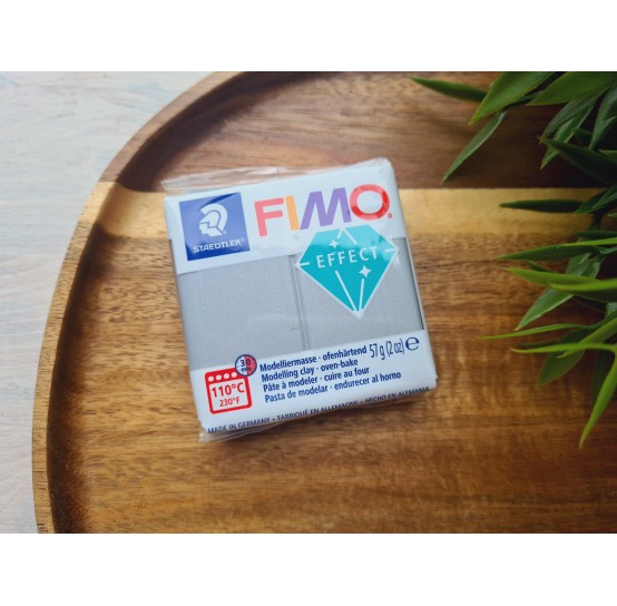 FIMO Effect, silver (metallic), Nr. 81, 57g (2oz), oven-hardening polymer clay, STAEDTLER