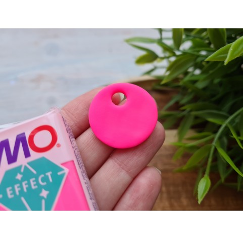 FIMO Effect, neon fuchsia (neon), Nr. 201, 57g (2oz), oven-hardening polymer clay, STAEDTLER