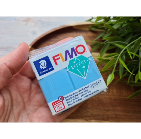 FIMO Effect, neon blue (neon), Nr. 301, 57g (2oz), oven-hardening polymer clay, STAEDTLER