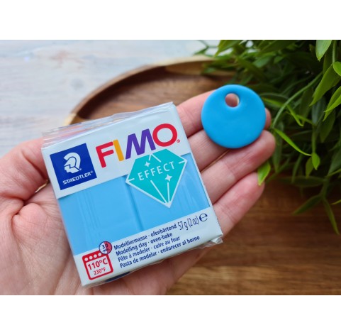 FIMO Effect, neon blue (neon), Nr. 301, 57g (2oz), oven-hardening polymer clay, STAEDTLER