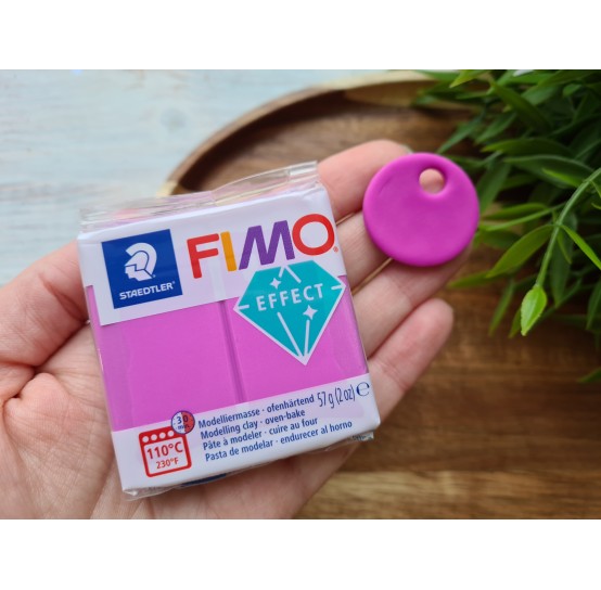 FIMO Effect, neon purple (neon), Nr. 601, 57g (2oz), oven-hardening polymer clay, STAEDTLER