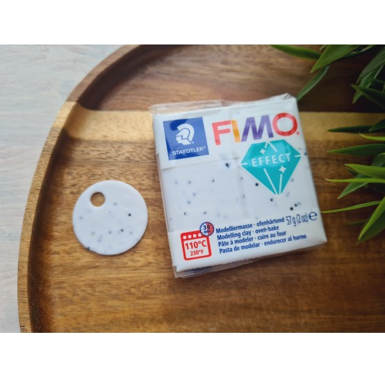 FIMO Effect, white granite (stone), Nr. 003, 57g (2oz), oven-hardening polymer clay, STAEDTLER