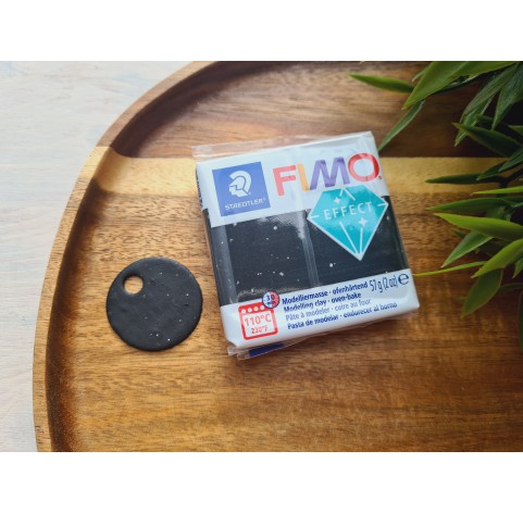 FIMO Effect, black granite (stone), Nr. 903, 57g (2oz), oven-hardening polymer clay, STAEDTLER