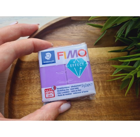 FIMO Effect, purple (translucent), Nr. 604, 57g (2oz), oven-hardening polymer clay, STAEDTLER