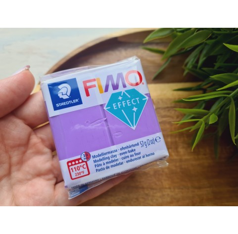 FIMO Effect, purple (translucent), Nr. 604, 57g (2oz), oven-hardening polymer clay, STAEDTLER