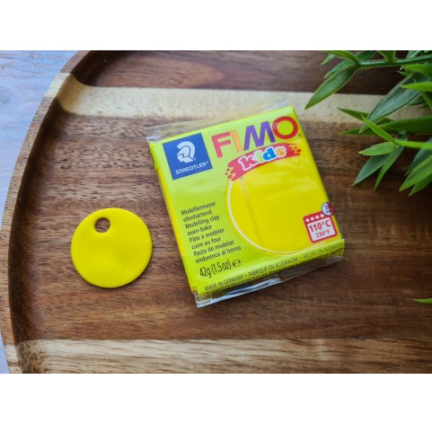 FIMO Kids, yellow, Nr. 1, 42g (1.5oz), oven-hardening polymer clay, STAEDTLER