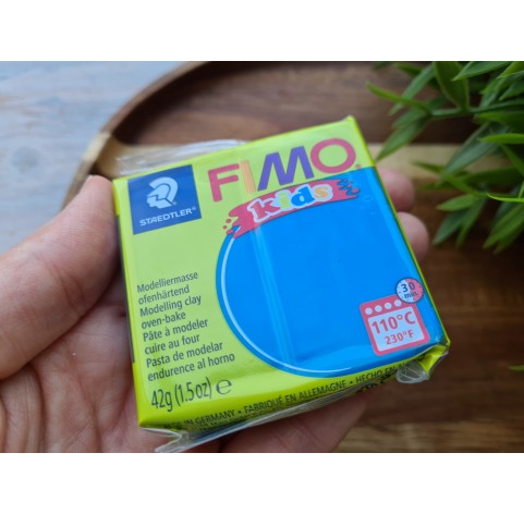 FIMO Kids, blue, Nr. 3, 42g (1.5oz), oven-hardening polymer clay, STAEDTLER