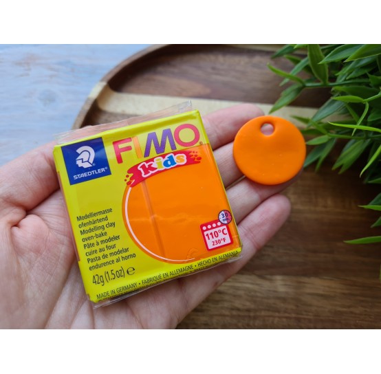 FIMO Kids, orange, Nr. 4, 42g (1.5oz), oven-hardening polymer clay, STAEDTLER