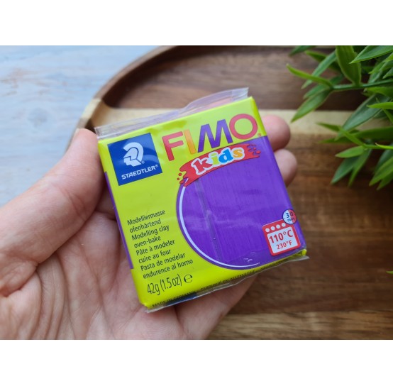 FIMO Kids, violet, Nr. 6, 42g (1.5oz), oven-hardening polymer clay, STAEDTLER