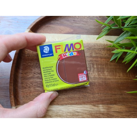 FIMO Kids, brown, Nr. 7, 42g (1.5oz), oven-hardening polymer clay, STAEDTLER