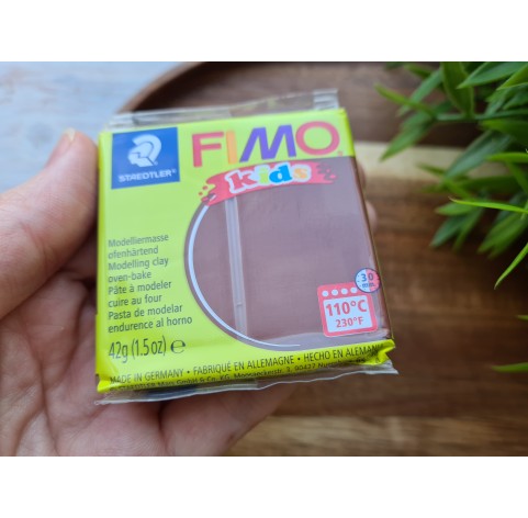 FIMO Kids, brown, Nr. 7, 42g (1.5oz), oven-hardening polymer clay, STAEDTLER