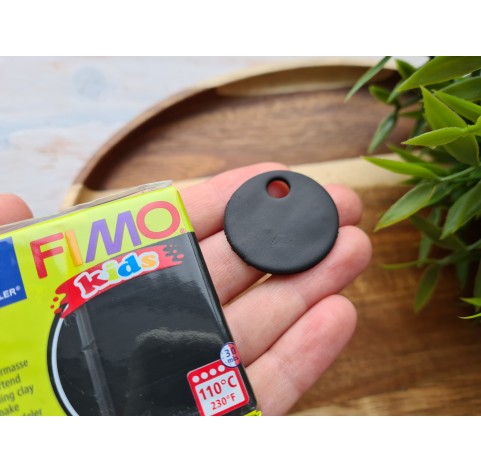 FIMO Kids, black, Nr. 9, 42g (1.5oz), oven-hardening polymer clay, STAEDTLER