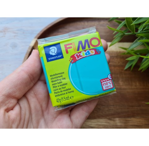 FIMO Kids, turquoise, Nr. 39, 42g (1.5oz), oven-hardening polymer clay, STAEDTLER