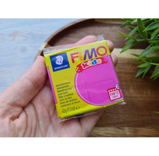 FIMO Kids, fuchsia, Nr. 220, 42g (1.5oz), oven-hardening polymer clay, STAEDTLER