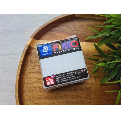 FIMO Professional, white, Nr. 0, 85g (3oz), oven-hardening polymer clay, STAEDTLER