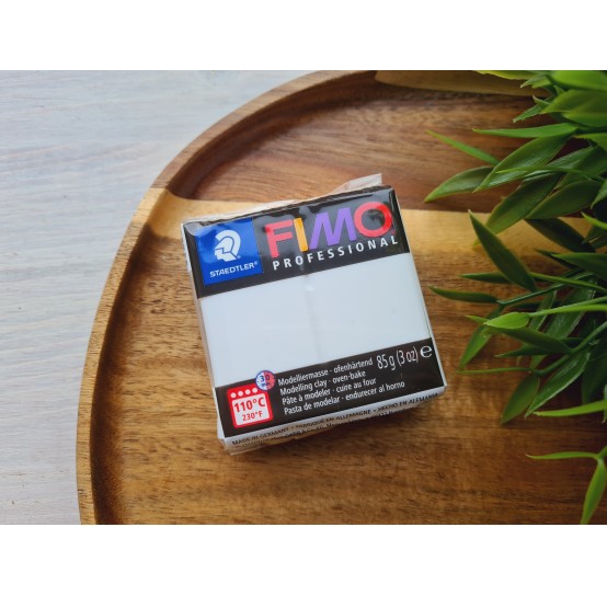 FIMO Professional, white, Nr. 0, 85g (3oz), oven-hardening polymer clay, STAEDTLER