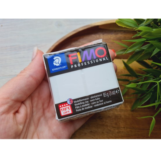 FIMO Professional, white, Nr. 0, 85g (3oz), oven-hardening polymer clay, STAEDTLER