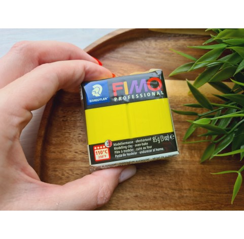 FIMO Professional, lemon yellow, Nr. 1, 85g (3oz), oven-hardening polymer clay, STAEDTLER