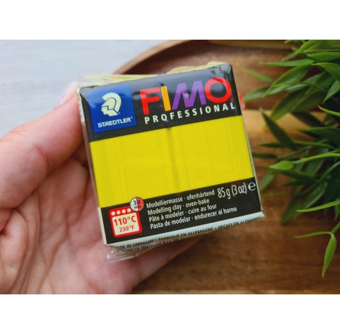 FIMO Professional, lemon yellow, Nr. 1, 85g (3oz), oven-hardening polymer clay, STAEDTLER