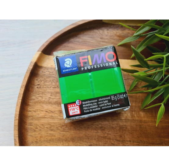 FIMO Professional, sap green, Nr. 5, 85g (3oz), oven-hardening polymer clay, STAEDTLER