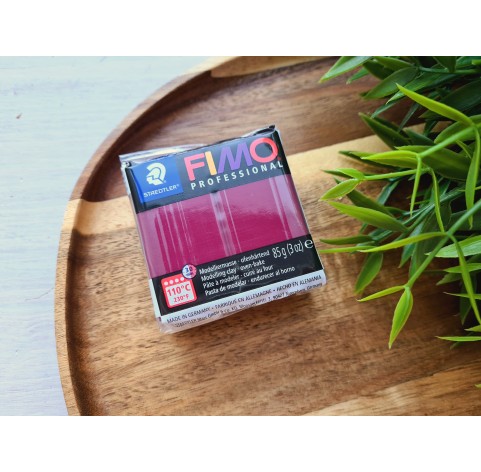 FIMO Professional, bordeaux, Nr. 23, 85g (3oz), oven-hardening polymer clay, STAEDTLER