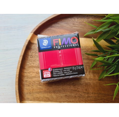 FIMO Professional, carmine, Nr. 29, 85g (3oz), oven-hardening polymer clay, STAEDTLER