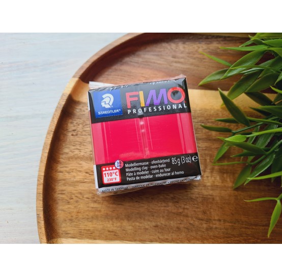 FIMO Professional, carmine, Nr. 29, 85g (3oz), oven-hardening polymer clay, STAEDTLER