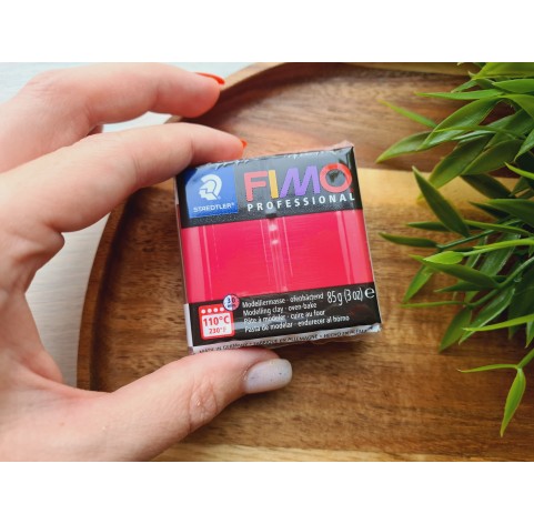 FIMO Professional, carmine, Nr. 29, 85g (3oz), oven-hardening polymer clay, STAEDTLER