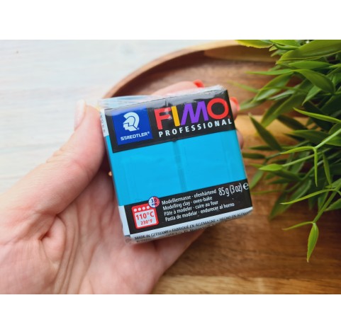 FIMO Professional, turquoise, Nr. 32, 85g (3oz), oven-hardening polymer clay, STAEDTLER