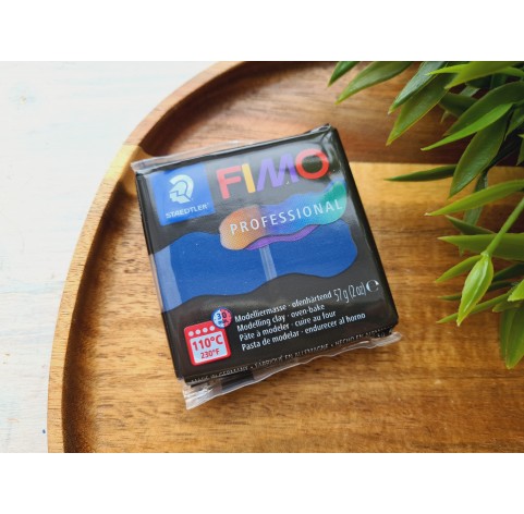 FIMO Professional, navy blue, Nr. 34, 57g (3oz), oven-hardening polymer clay, STAEDTLER