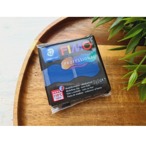 FIMO Professional, navy blue, Nr. 34, 57g (3oz), oven-hardening polymer clay, STAEDTLER