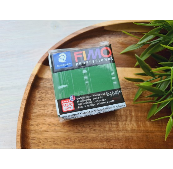 FIMO Professional, leaf green, Nr. 57, 85g (3oz), oven-hardening polymer clay, STAEDTLER