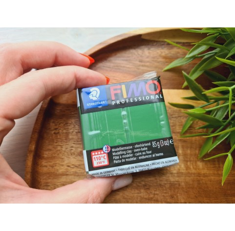 FIMO Professional, leaf green, Nr. 57, 85g (3oz), oven-hardening polymer clay, STAEDTLER