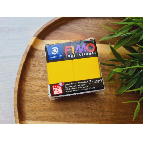 FIMO Professional, true yellow, Nr. 100, 85g (3oz), oven-hardening polymer clay, STAEDTLER