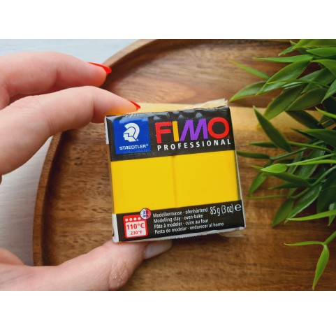 FIMO Professional, true yellow, Nr. 100, 85g (3oz), oven-hardening polymer clay, STAEDTLER