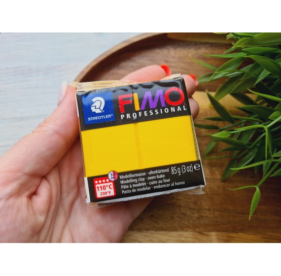 FIMO Professional, true yellow, Nr. 100, 85g (3oz), oven-hardening polymer clay, STAEDTLER