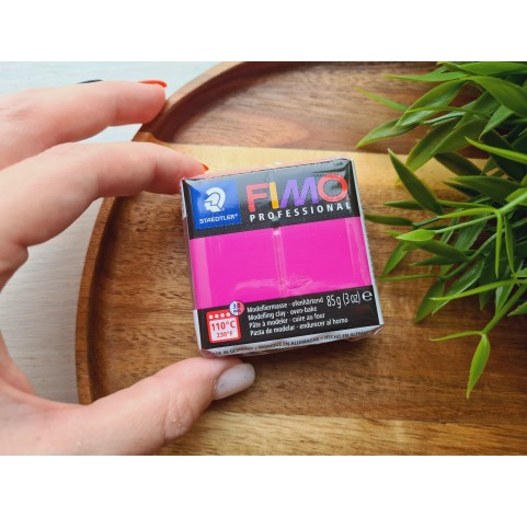 FIMO Professional, true magenta, Nr. 210, 85g (3oz), oven-hardening polymer clay, STAEDTLER