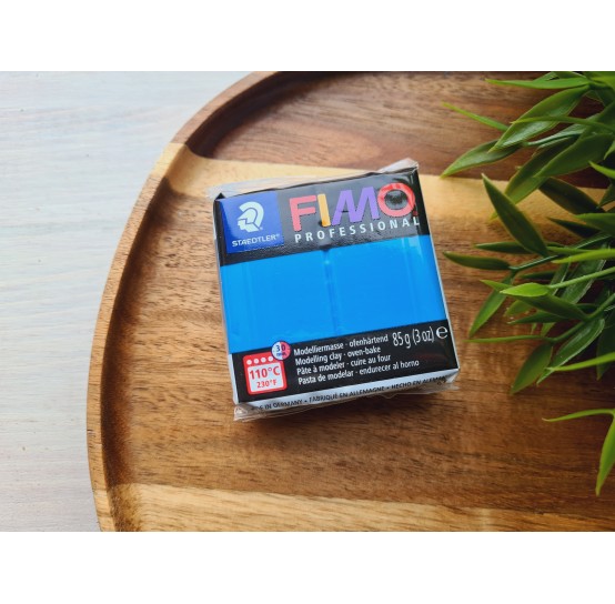 FIMO Professional, true blue, Nr. 300, 85g (3oz), oven-hardening polymer clay, STAEDTLER